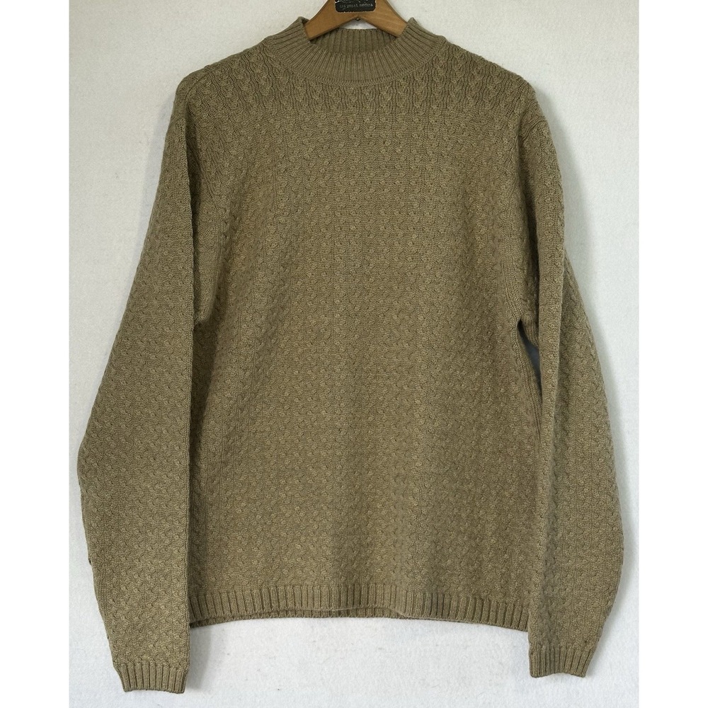 Alex Cannon Soft Wool Sweater Men's Sz M Brown NWT